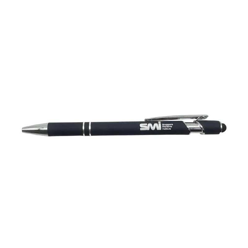 Soft Rubberized Barrel Pen — view 2